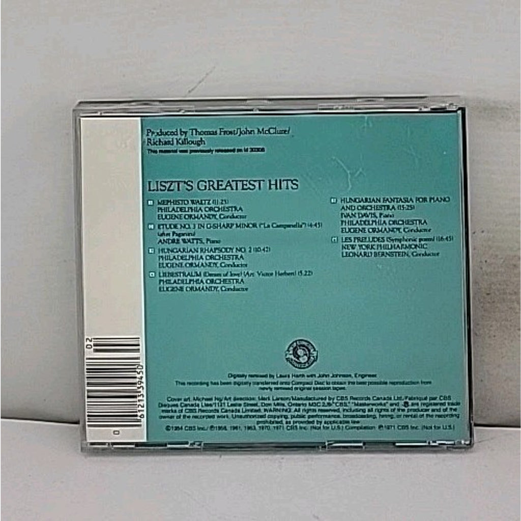 Liszt's Greatest Hits by Liszt / Ormandy / Philadelphia Orch (CD, 2009)