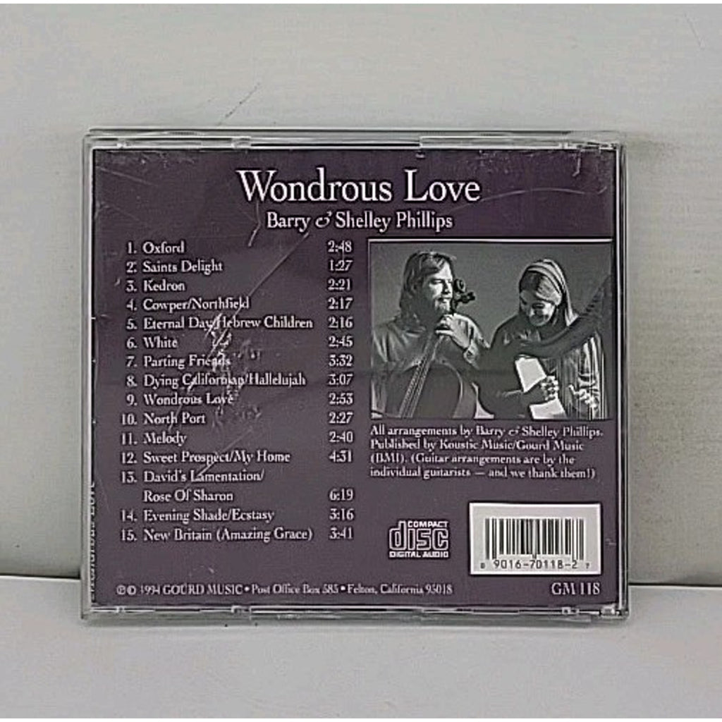 Wondrous Love by Phillips, Barry / Shelley (CD, 1994)
