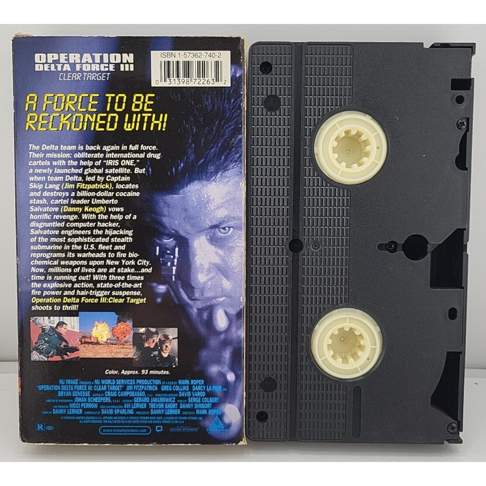 Operation Delta Force III Clear Target VHS
