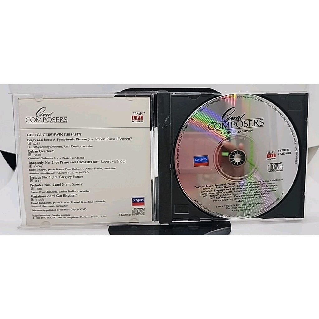 Great Composers: Gershwin (CD, 1988, Time Life Music)