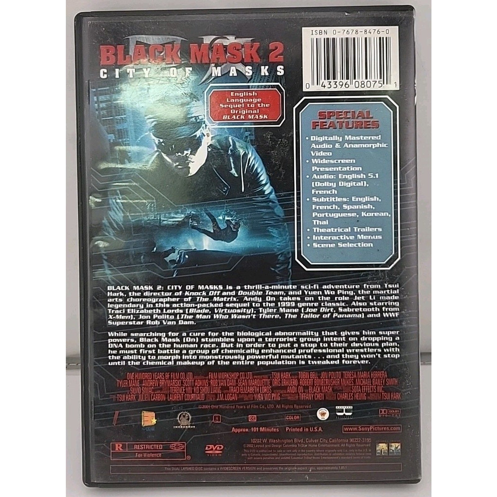 Black Mask 2: City of Masks (DVD, 2002)