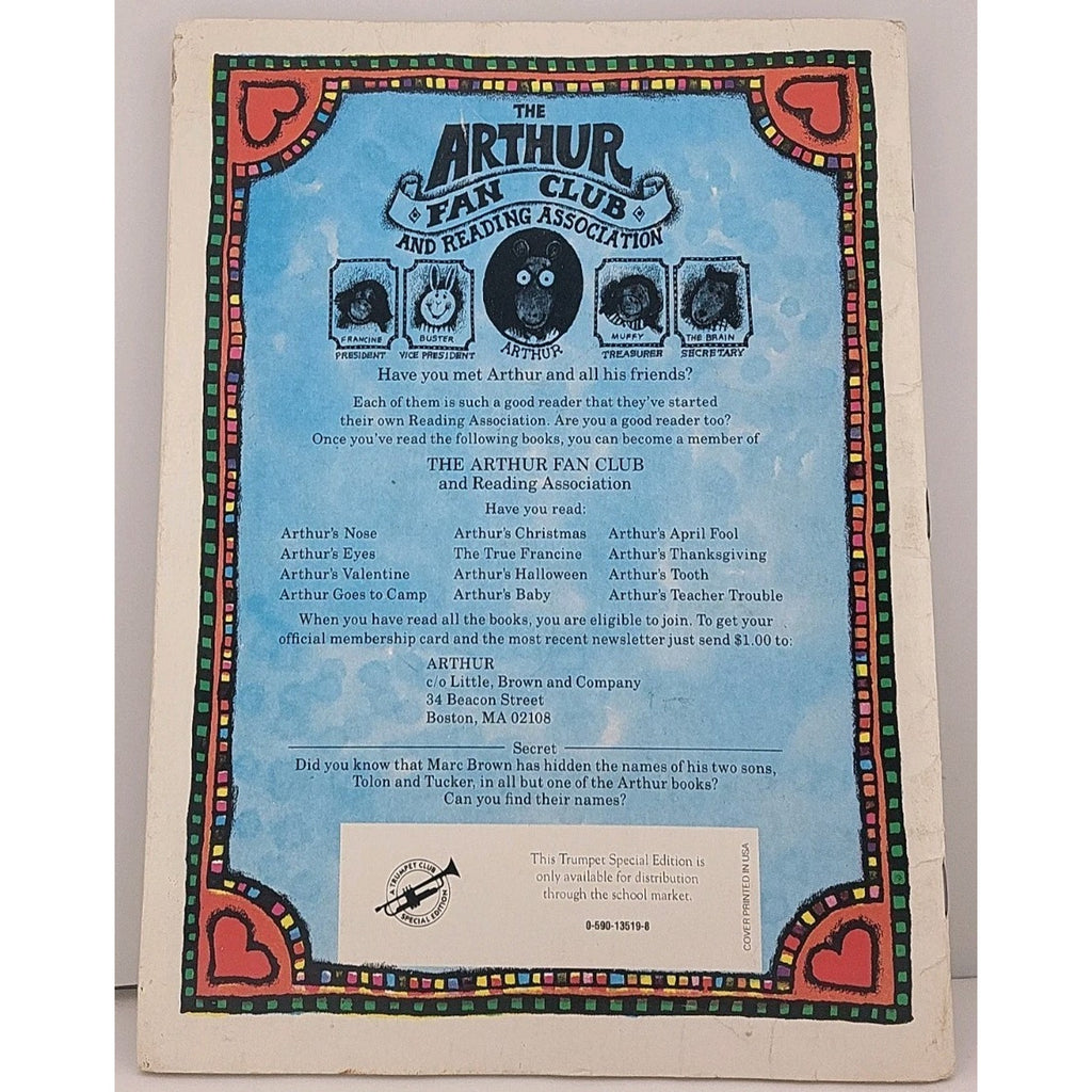 Arthur's Valentine By Marc Brown