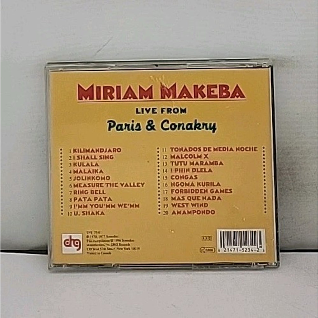 Live from Paris & Conakry by Miriam Makeba (CD, 1996)