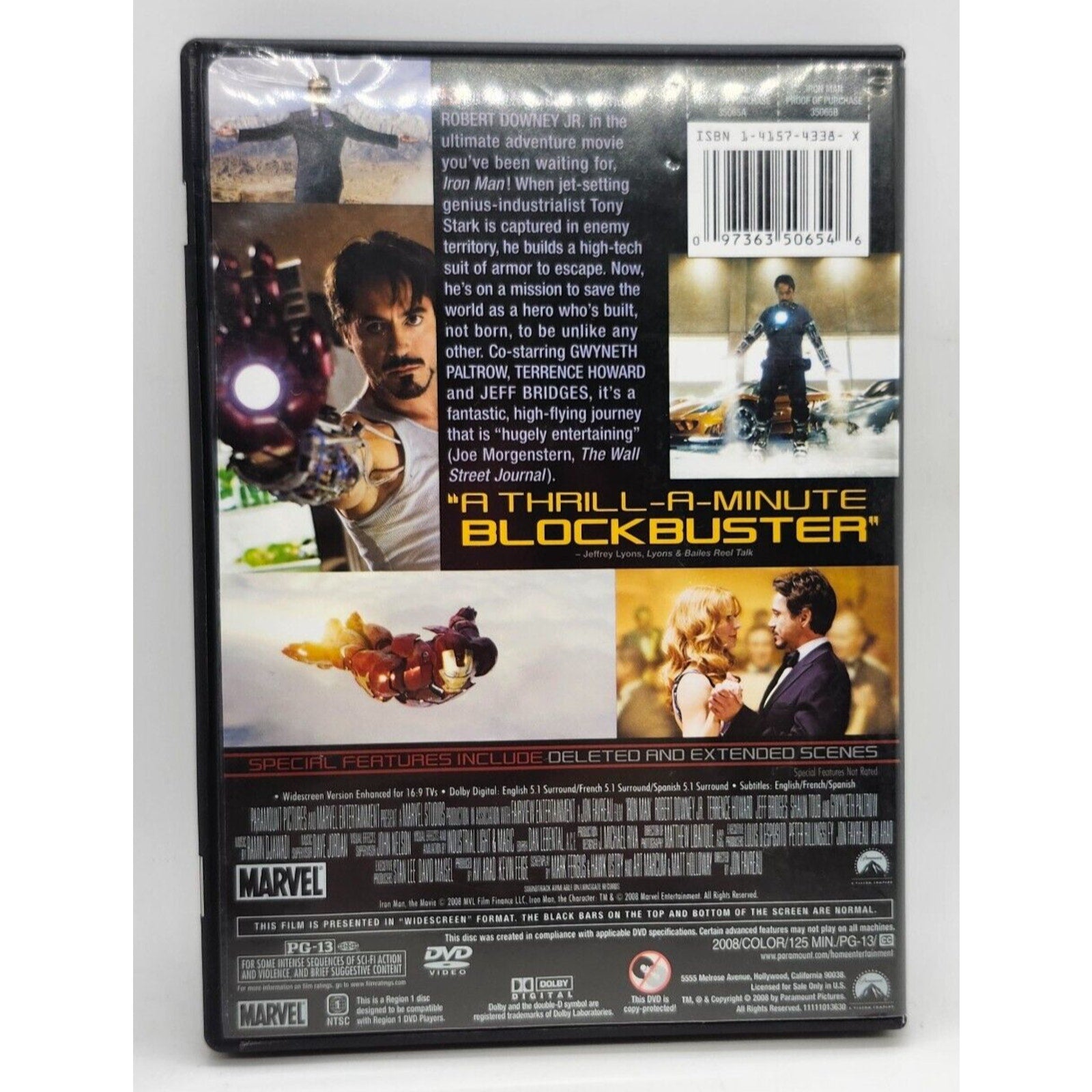 Iron Man (DVD, 2008, Widescreen)