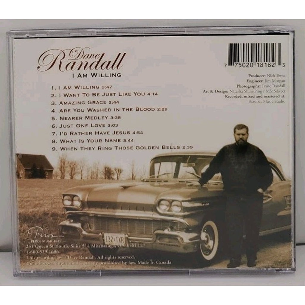 Dave Randall - I Am Willing CD