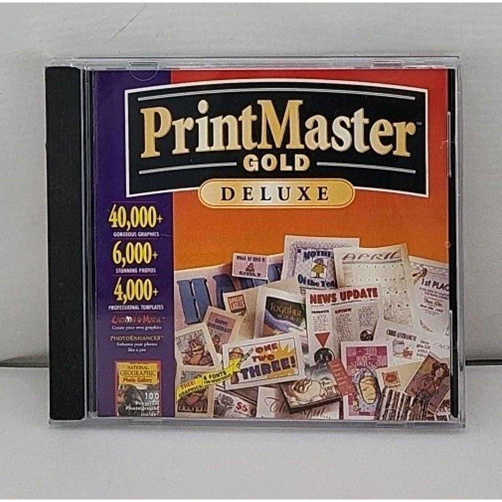 PrintMaster Gold Deluxe 4.0 Program CD