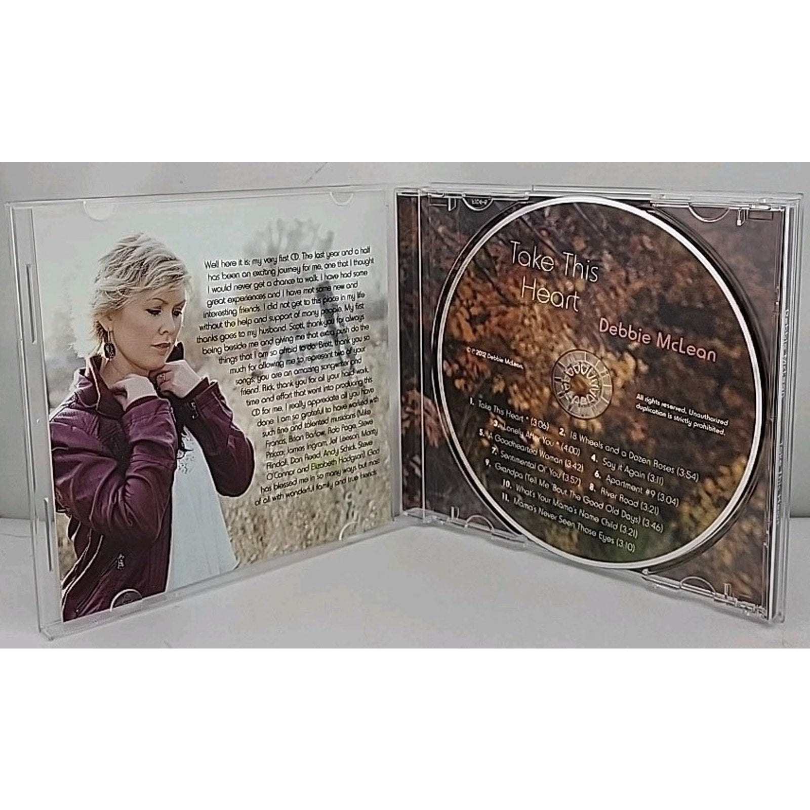 Take This Heart By Debbie Mclean CD