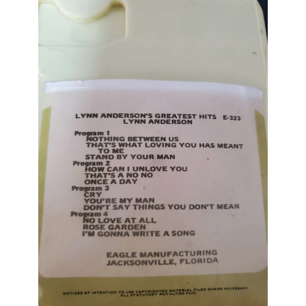 Lynn Anderson Greatest Hits E-323 8 Track
