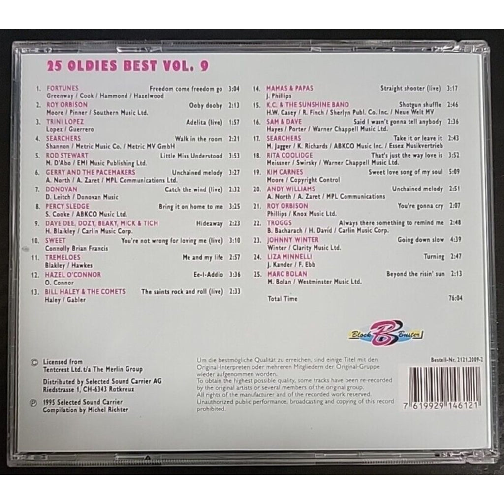25 Oldies Best Vol. 9 CD