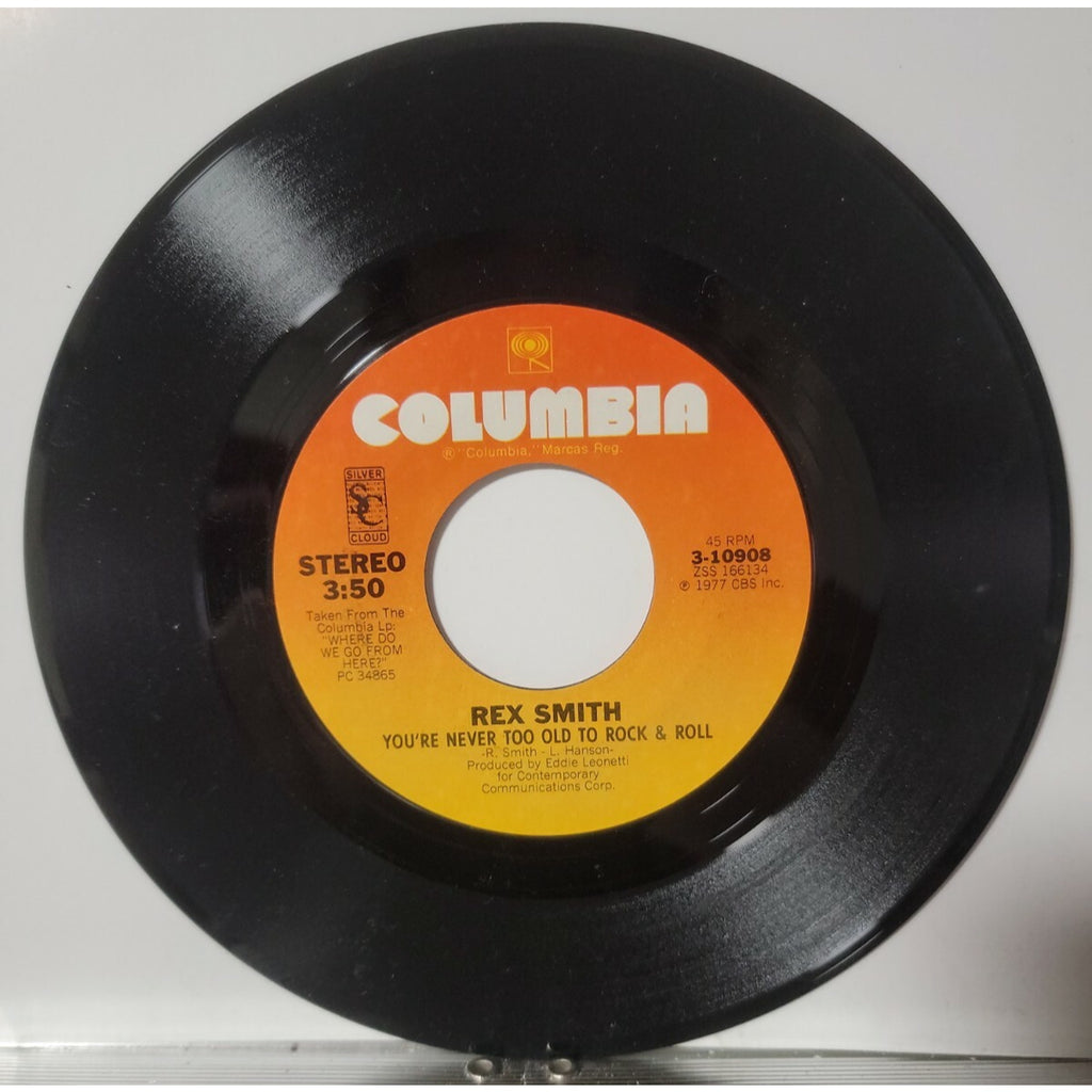 Rex Smith - You Take My Breath Away / You're Never Too Old To Rock & Roll...