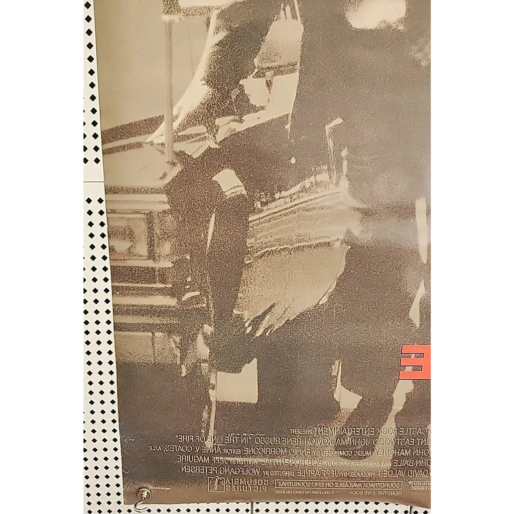 In The Line Of Fire Movie Poster DS 27x40 Original Clint Eastwood Film Rolled