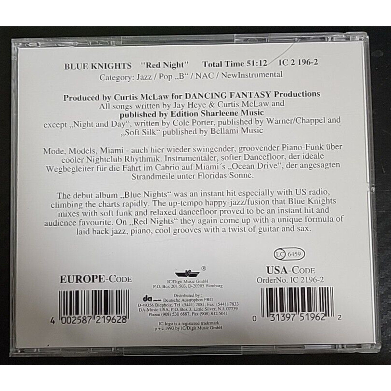 Blue Knights Red Night (CD)