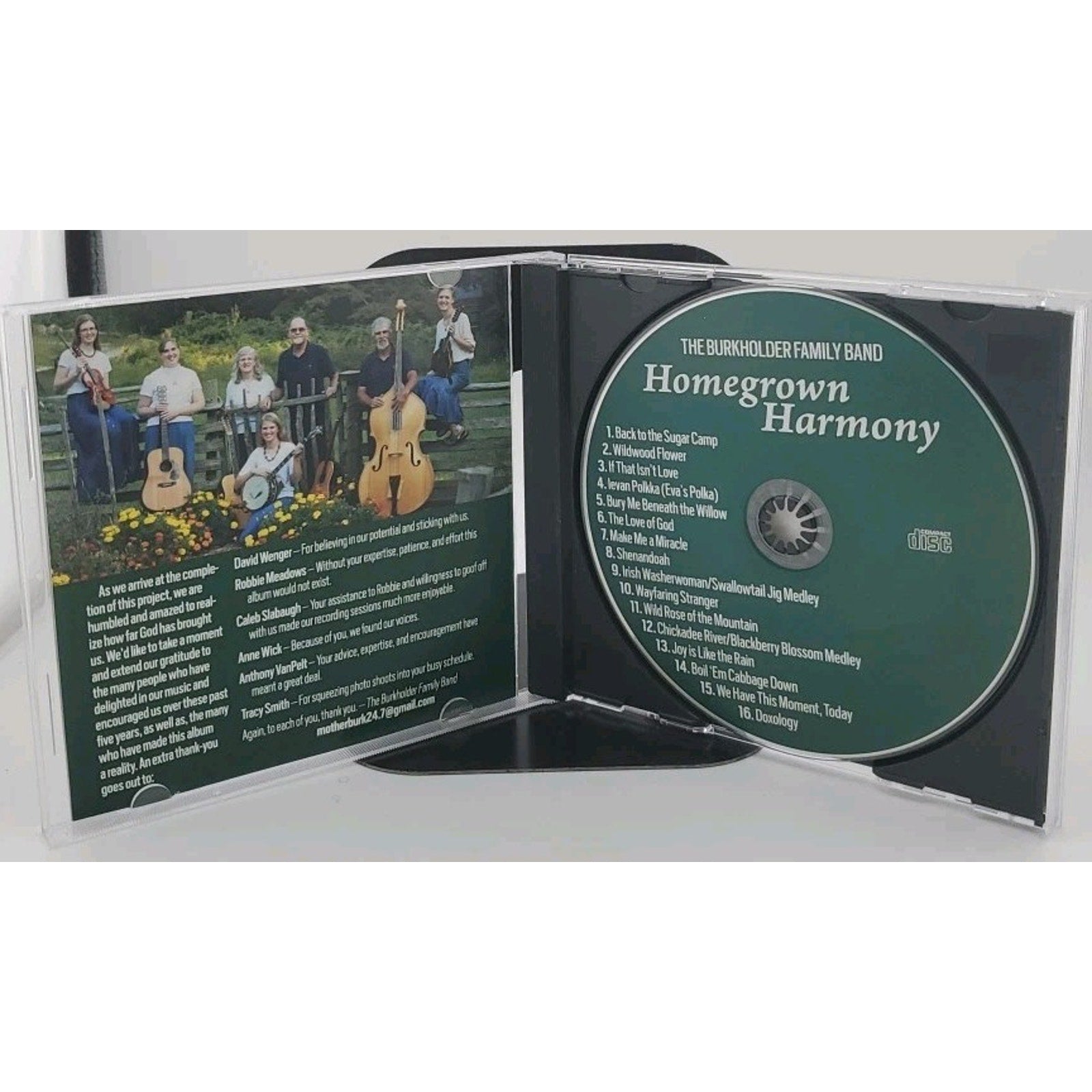 Homegrown Harmony CD - The Burkholder Family Band