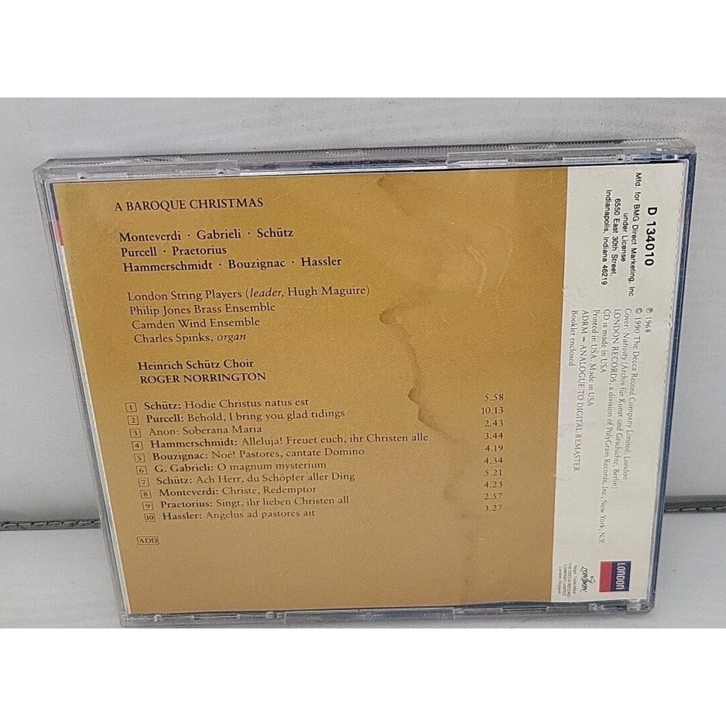 Roger Norrington Heinrich Schutz Choir - A Baroque Christmas - CD