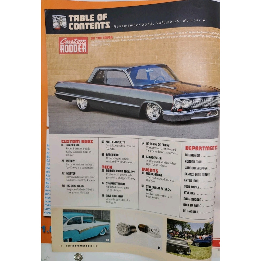 Custom Rodder Magazine November 2006