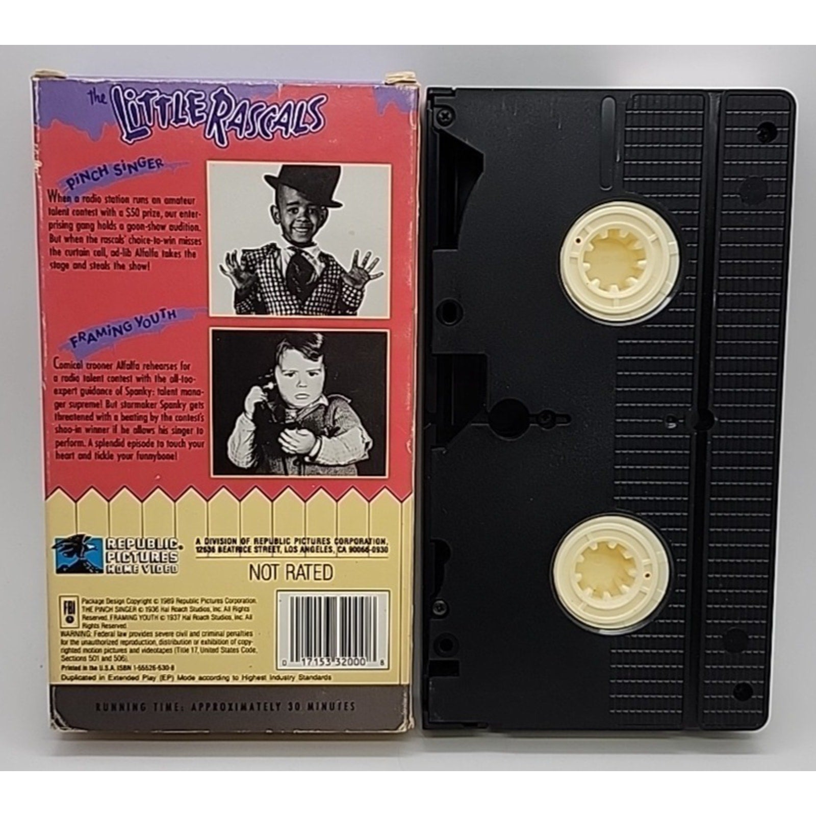 The Little Rascals Pinch Singer/ Framing Youth (VHS, 1991)