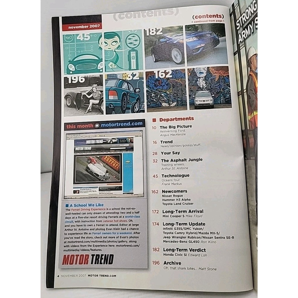 Motor Trend Magazine November 2007