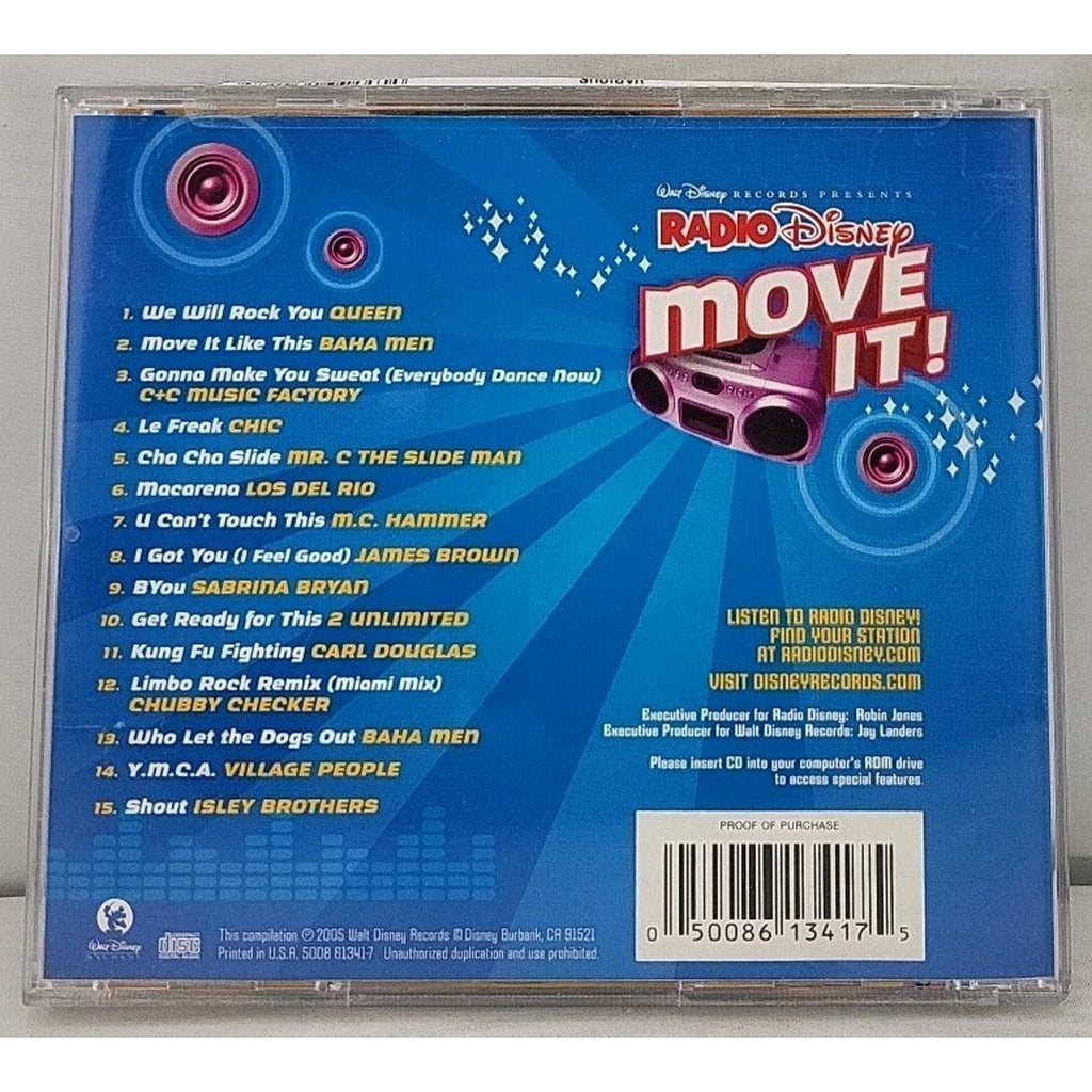 Radio Disney: Move It by Disney (CD, Aug-2005, Walt Disney)