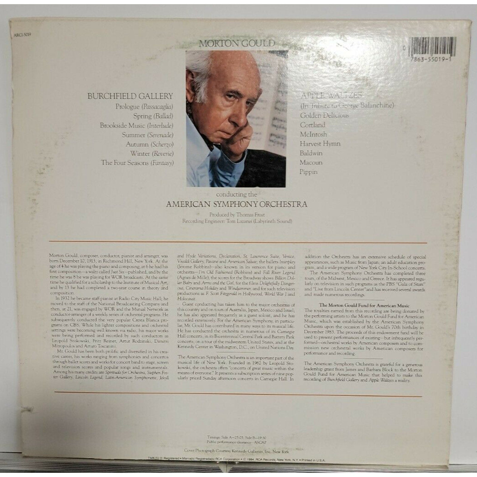 Morton Gould - Conducts His Burchfield Gallery And Apple Waltzes (Vinyl)