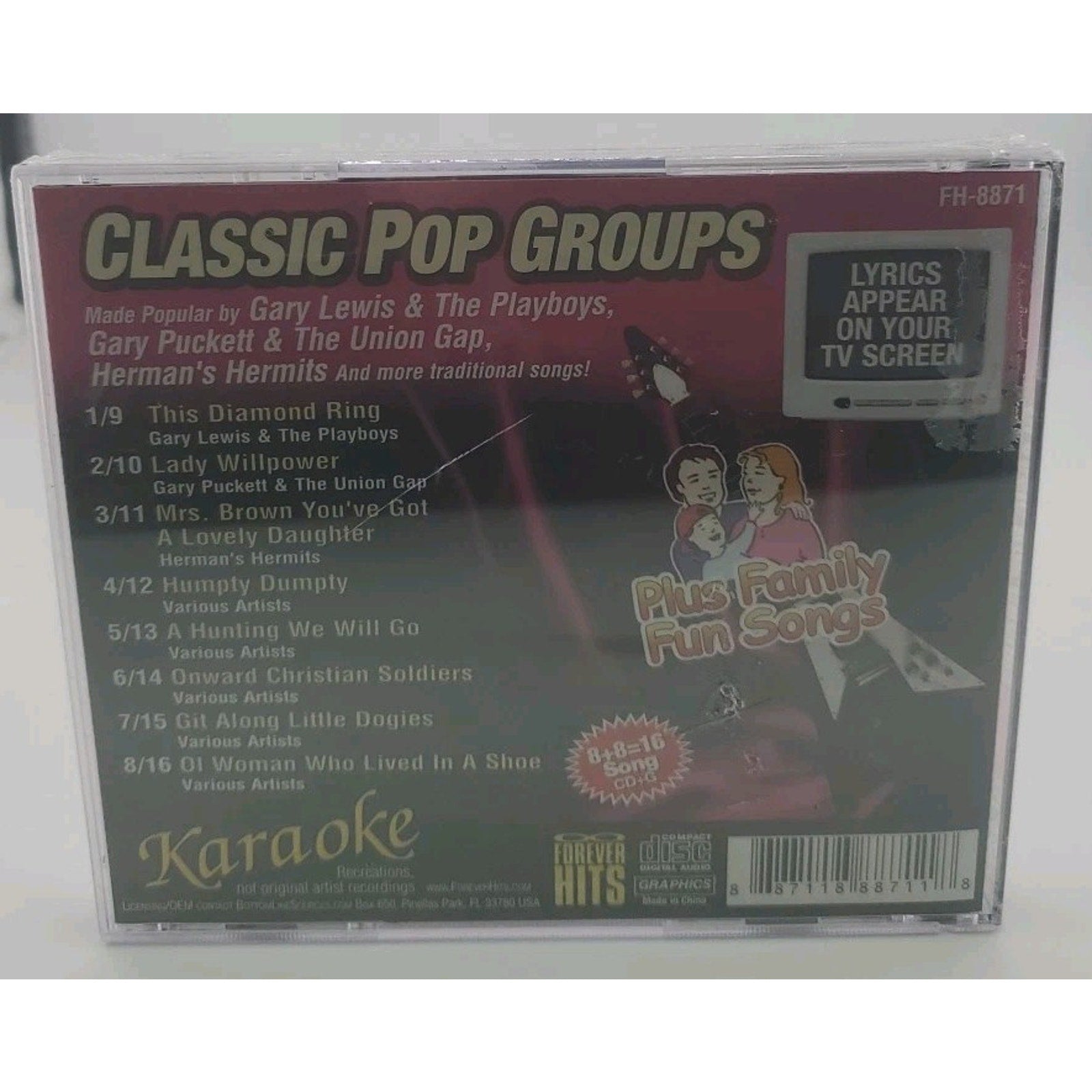 Classic Pop Groups Karaoke (CD) *Brand New*