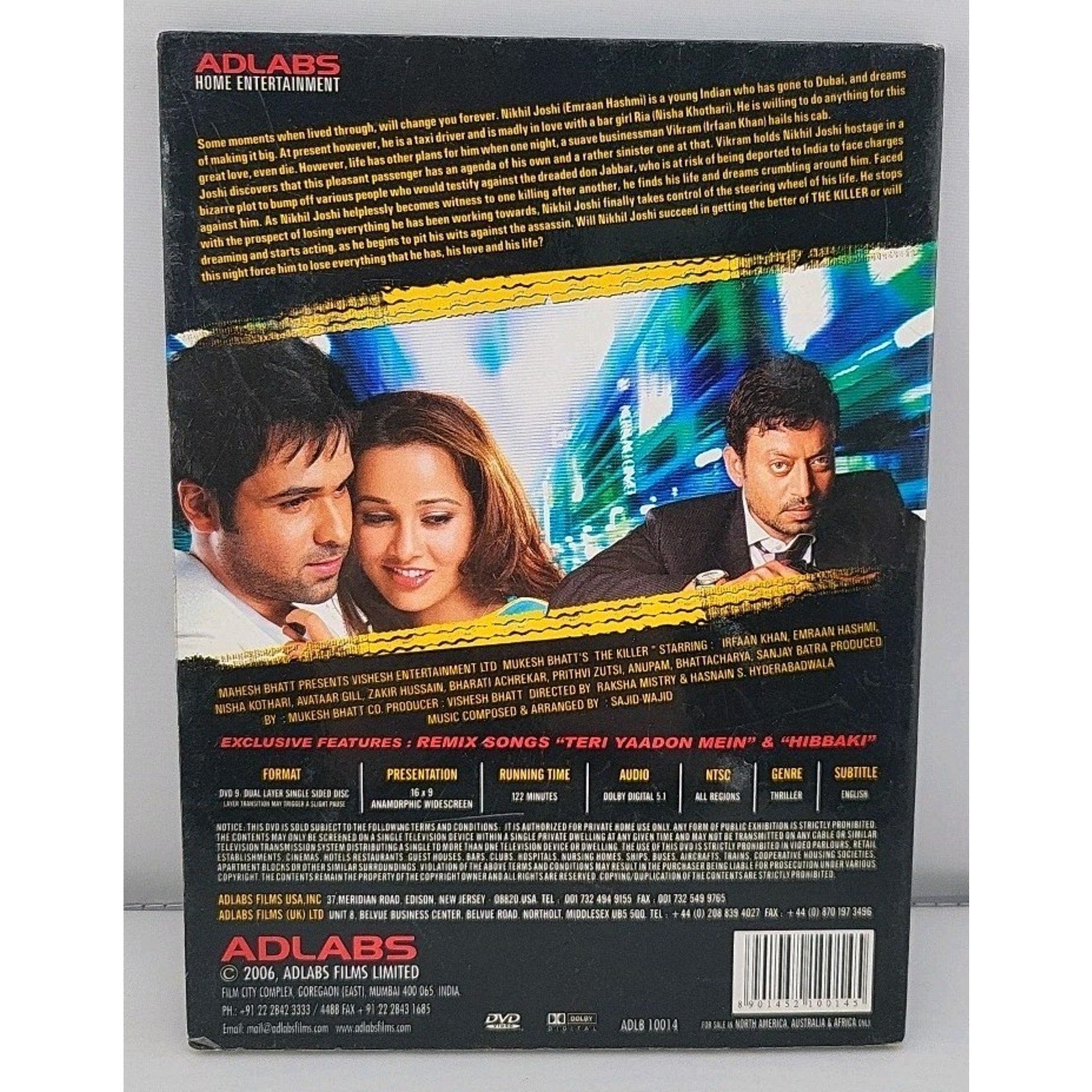 Mukesh Bhatt's The Killer (DVD)