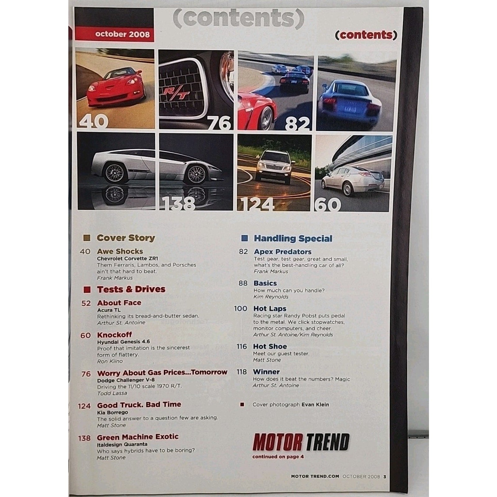 Motor Trend Magazine October 2008