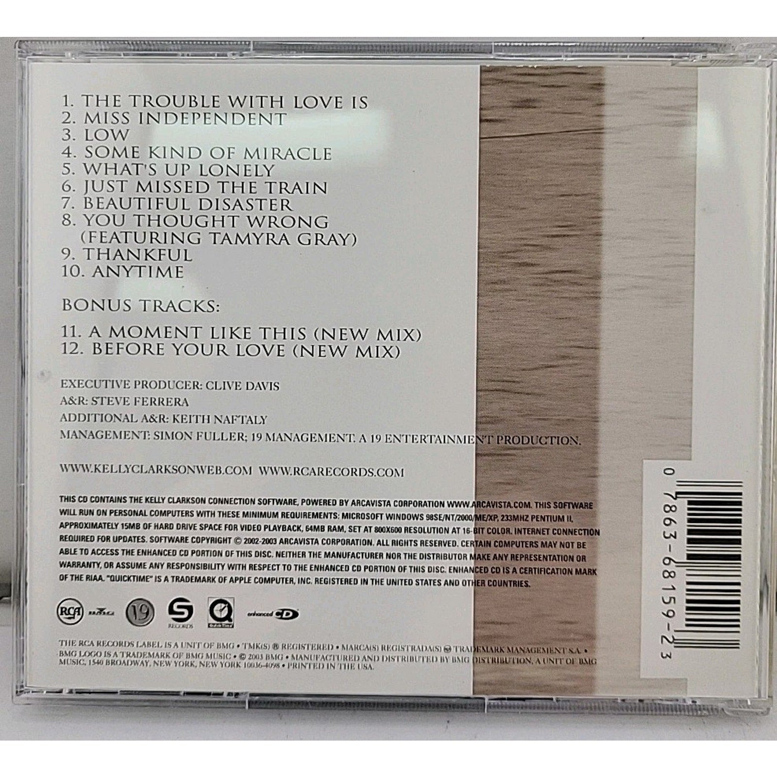 Thankful by Kelly Clarkson (CD, 2003)