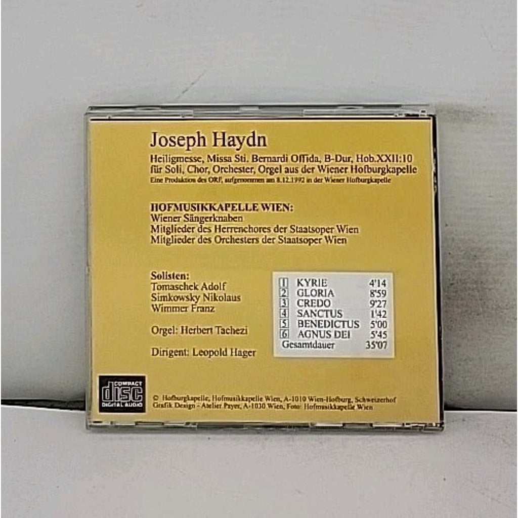 Joseph Haydn: Heiligmesse Missa Sti Bernardi Offida CD