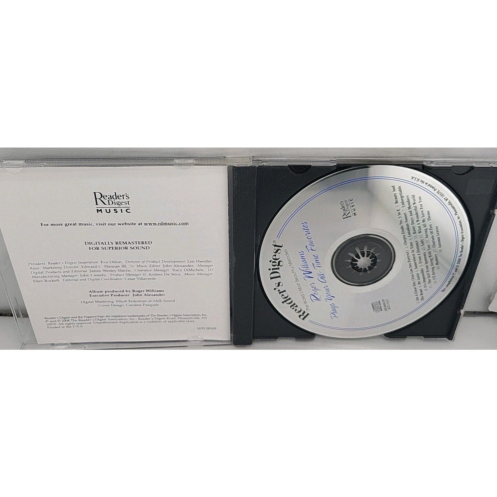 Roger Williams Plays Your All-time Favorites CD Album