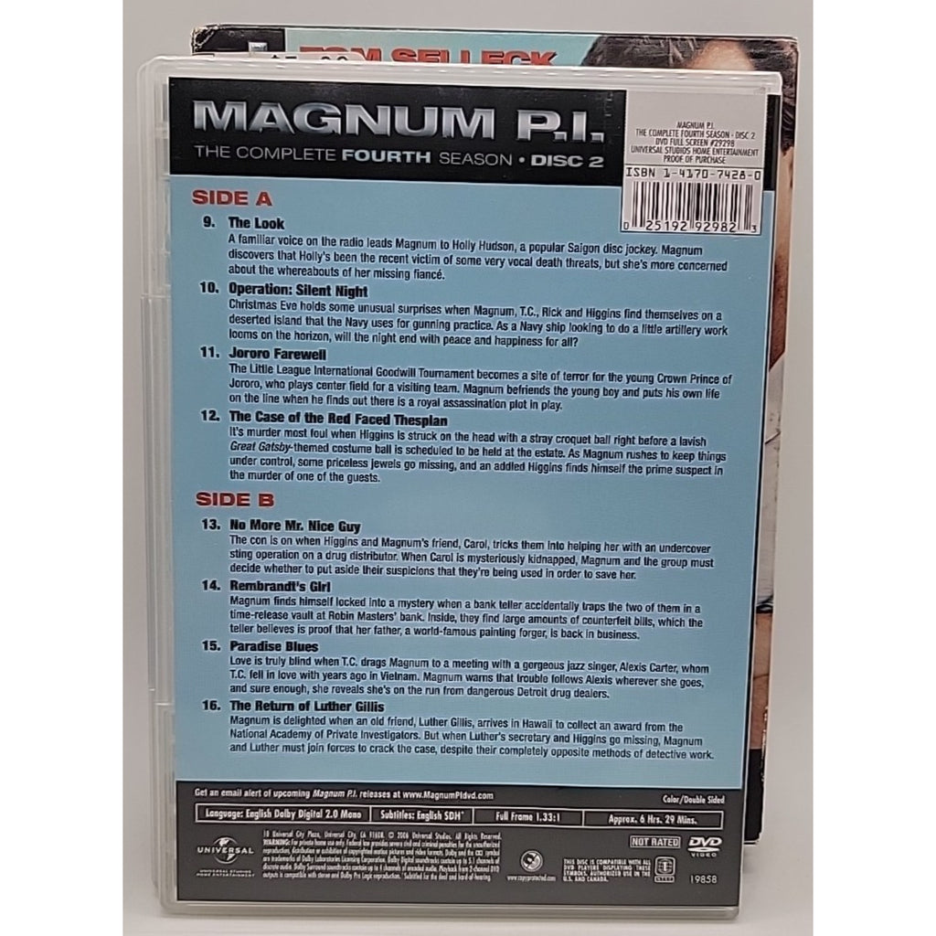 Magnum P.I.: Complete Fourth Season (DVD)