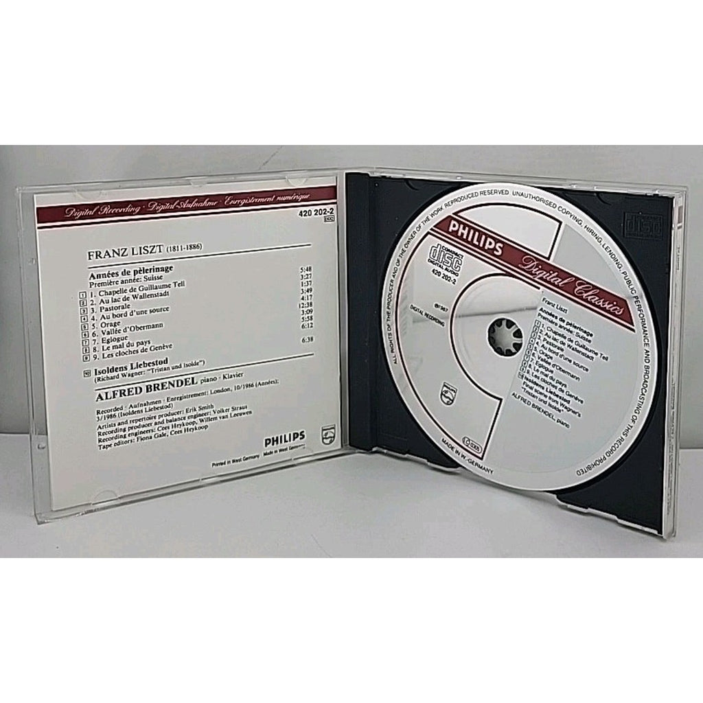 Annees De Pelerinage, Book I / Liebestod - Music CD - Liszt,Wagner,Liszt,Brendel
