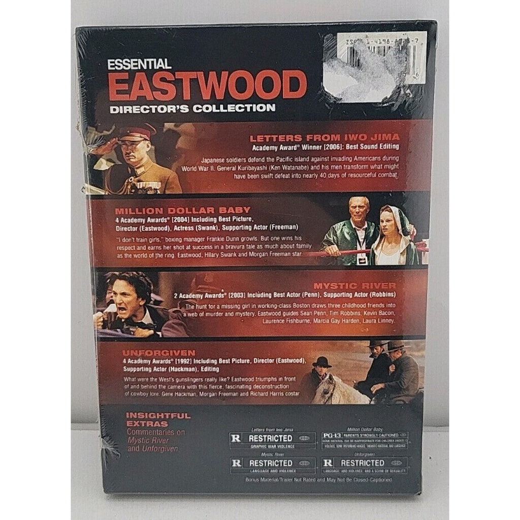 Essential Eastwood Director's Collection DVD Iwo Jima/Million Dollar/Mystic *NEW