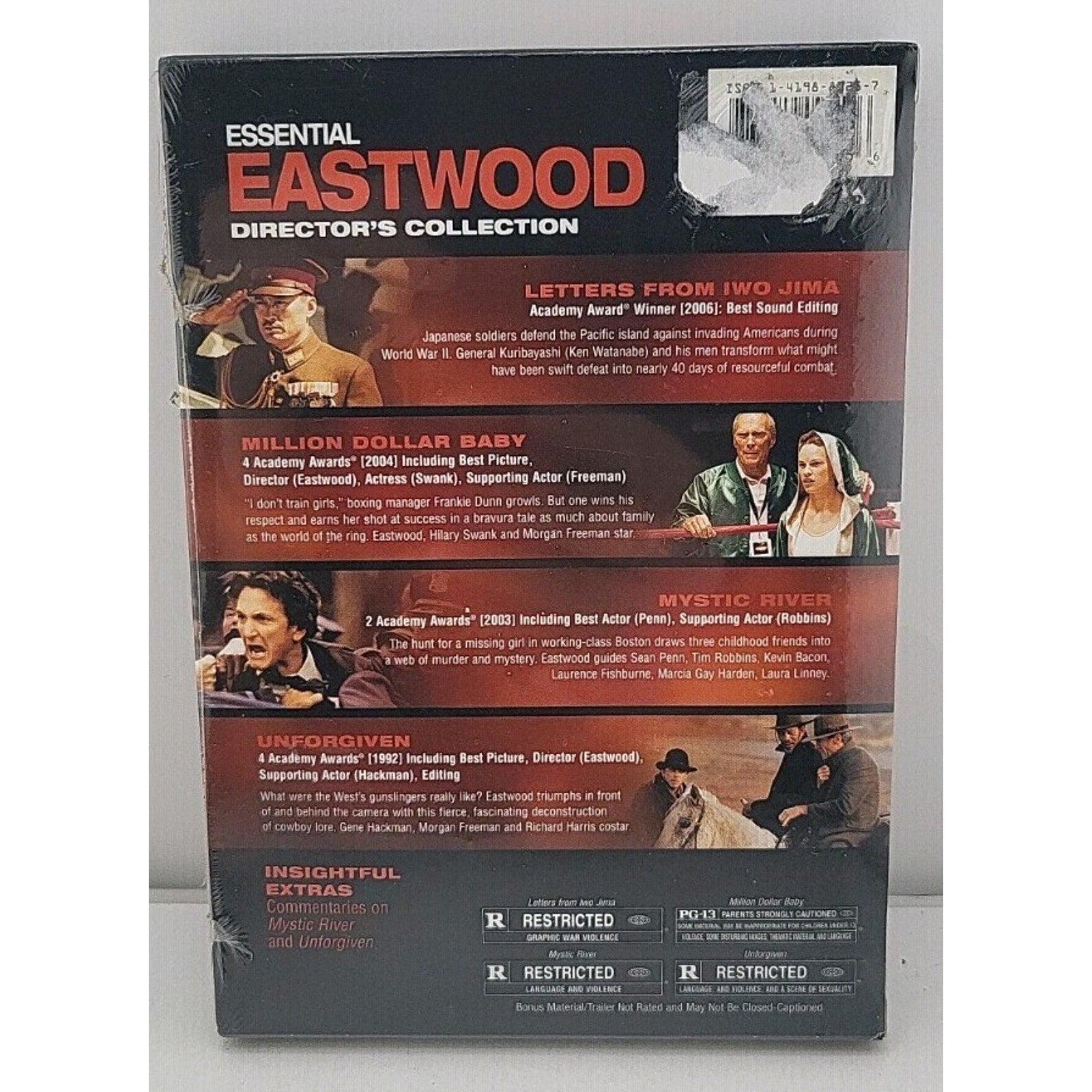 Essential Eastwood Director's Collection DVD Iwo Jima/Million Dollar/Mystic *NEW