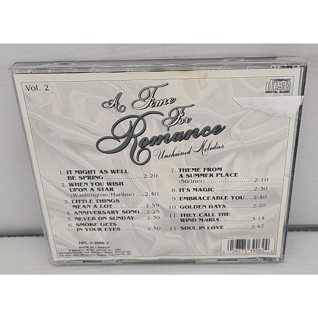 A Time For Romance - Unchained Melodies Vol. 2 CD