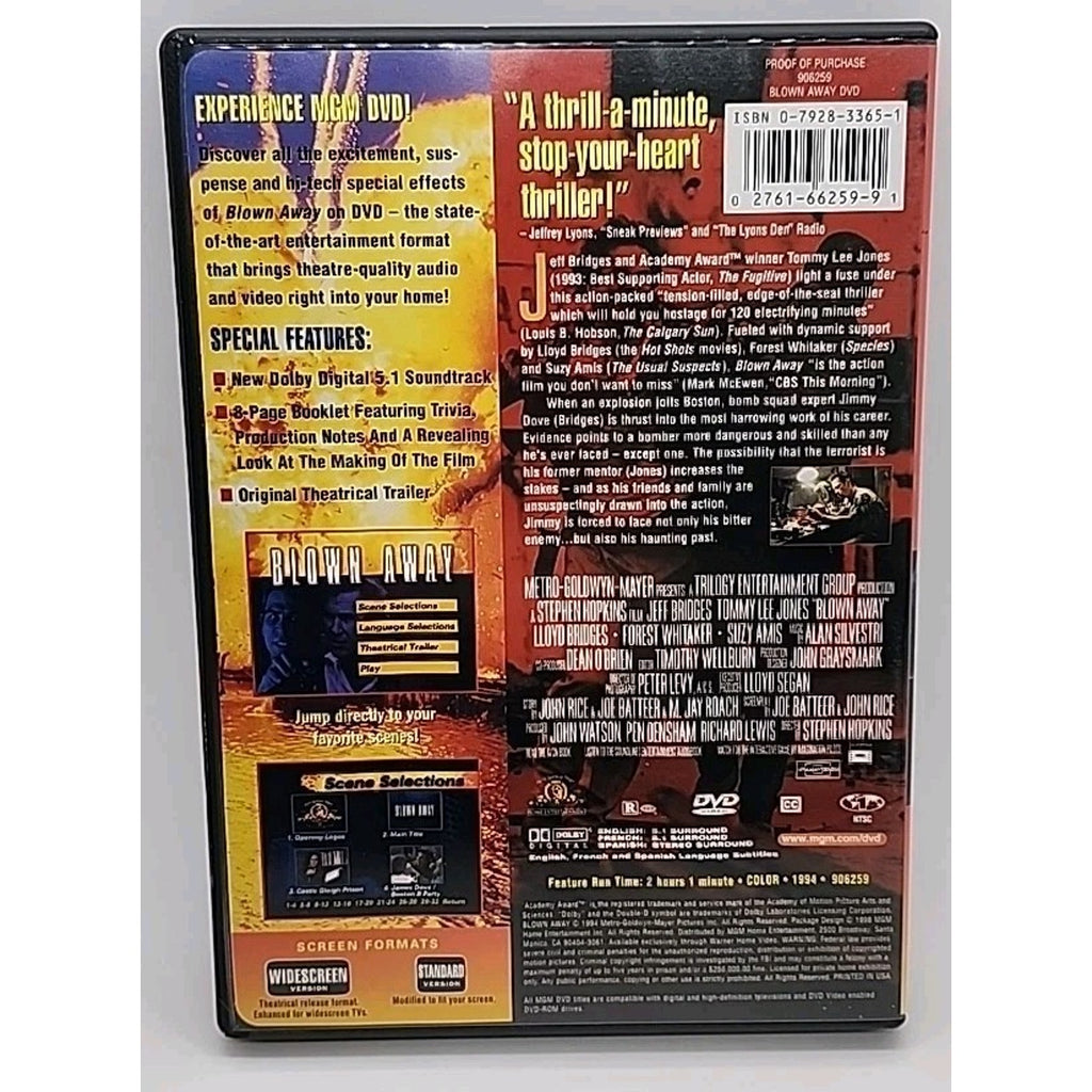 Blown Away (1994) (DVD, 1994)