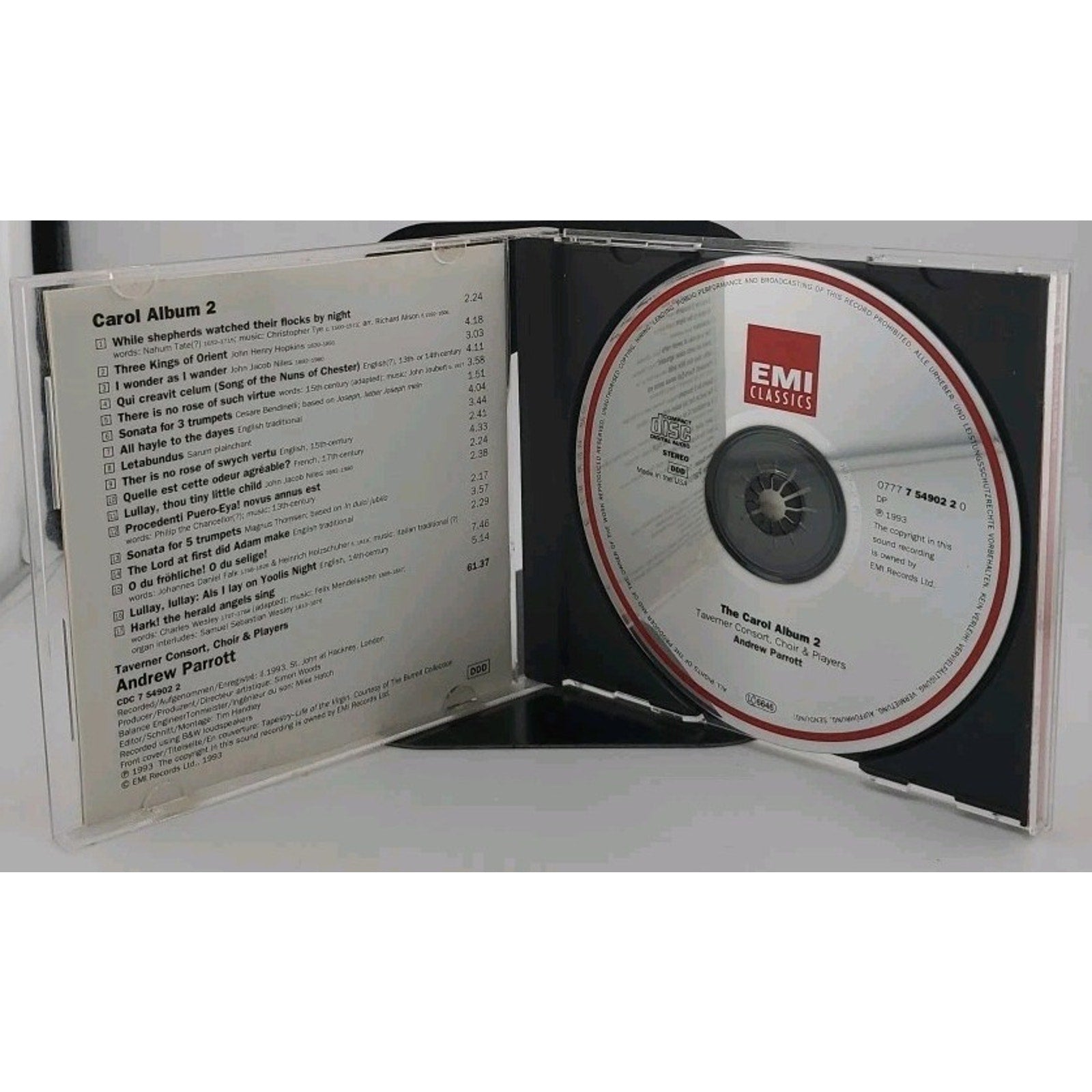Carol Album 2 by Parrott / Taverner Consort (CD, 2000)