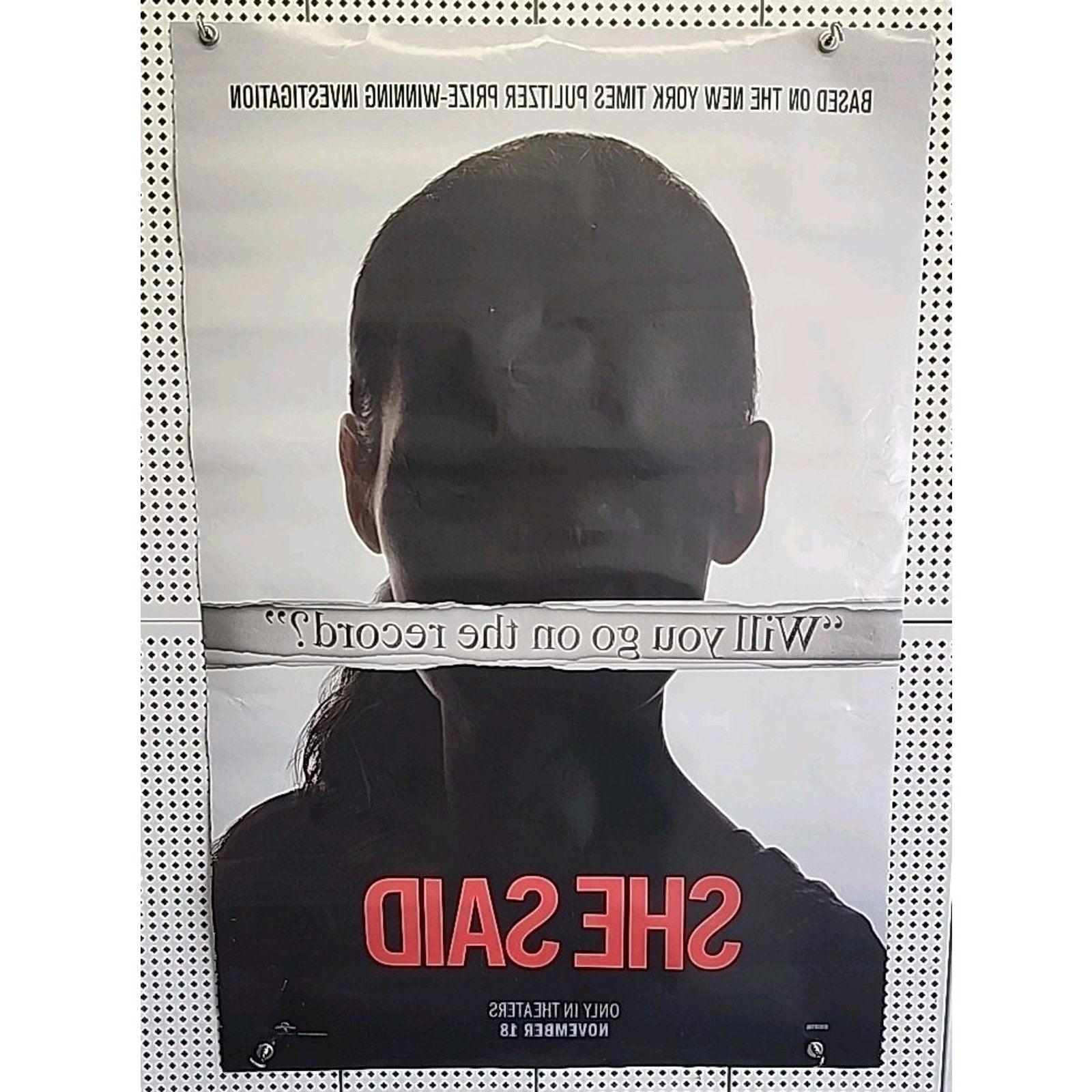 She Said Movie Poster 27x40