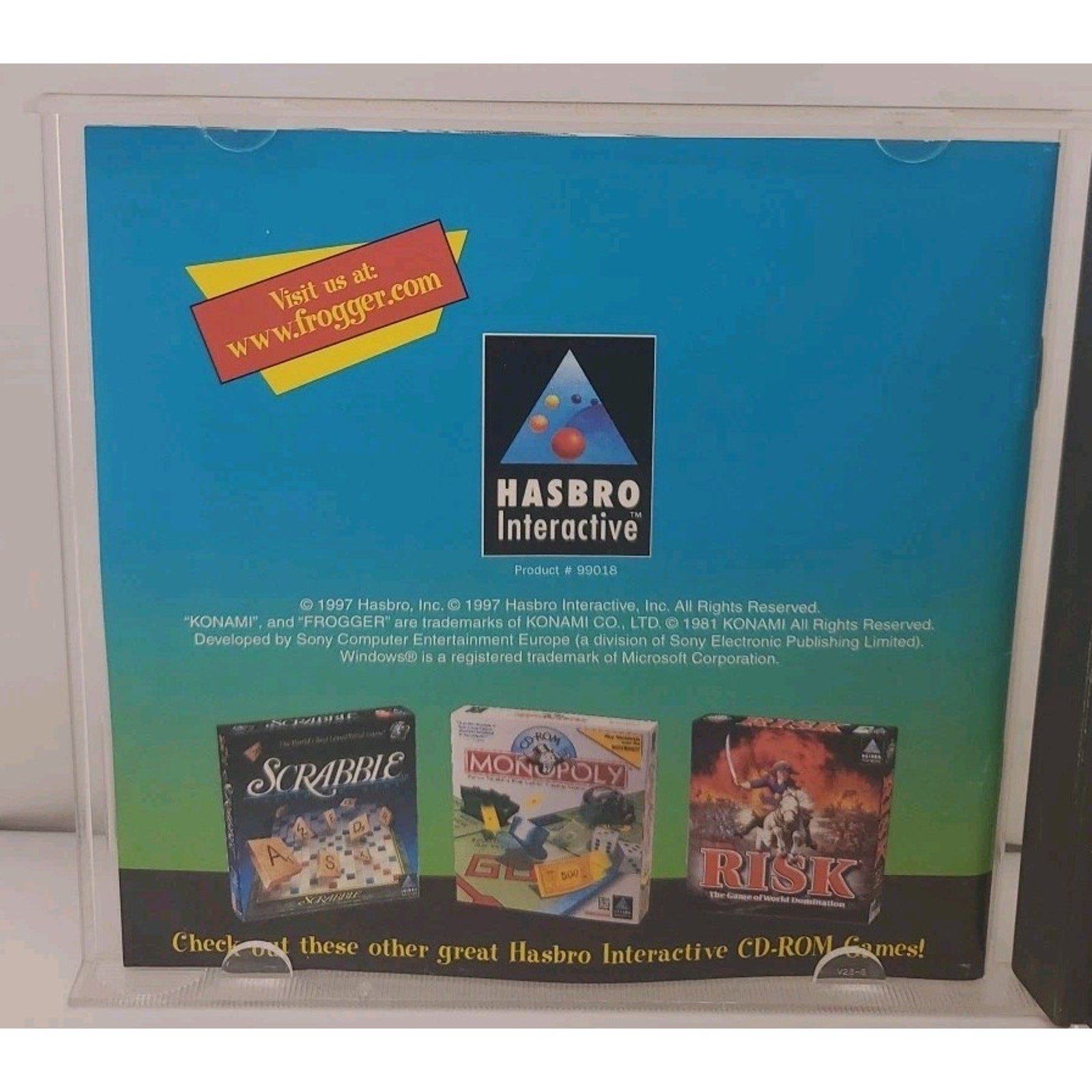 Frogger (PC, 1997) Hasbro Interactive Windows 95 CD-ROM, Complete