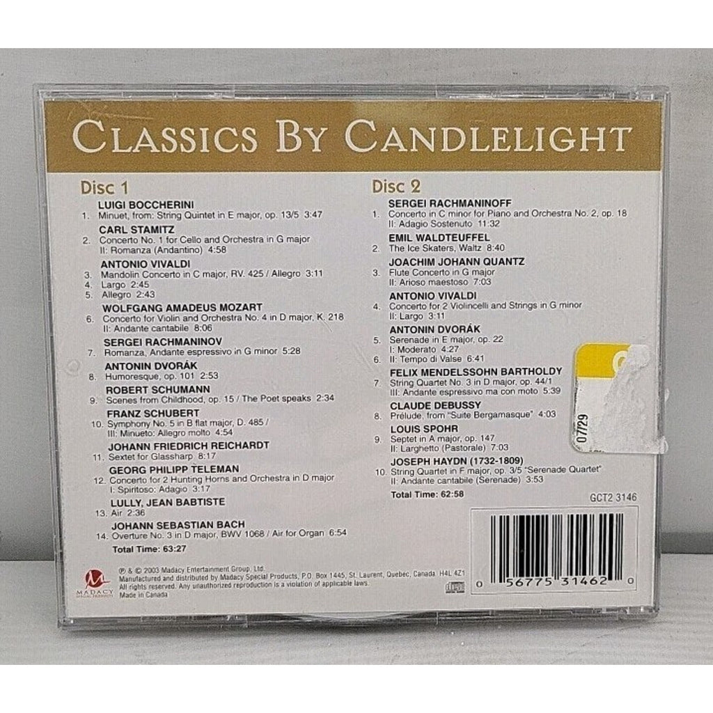 Classics by Candlelight by Vivaldi / Rachmanioff / Debussy (CD, 2004)