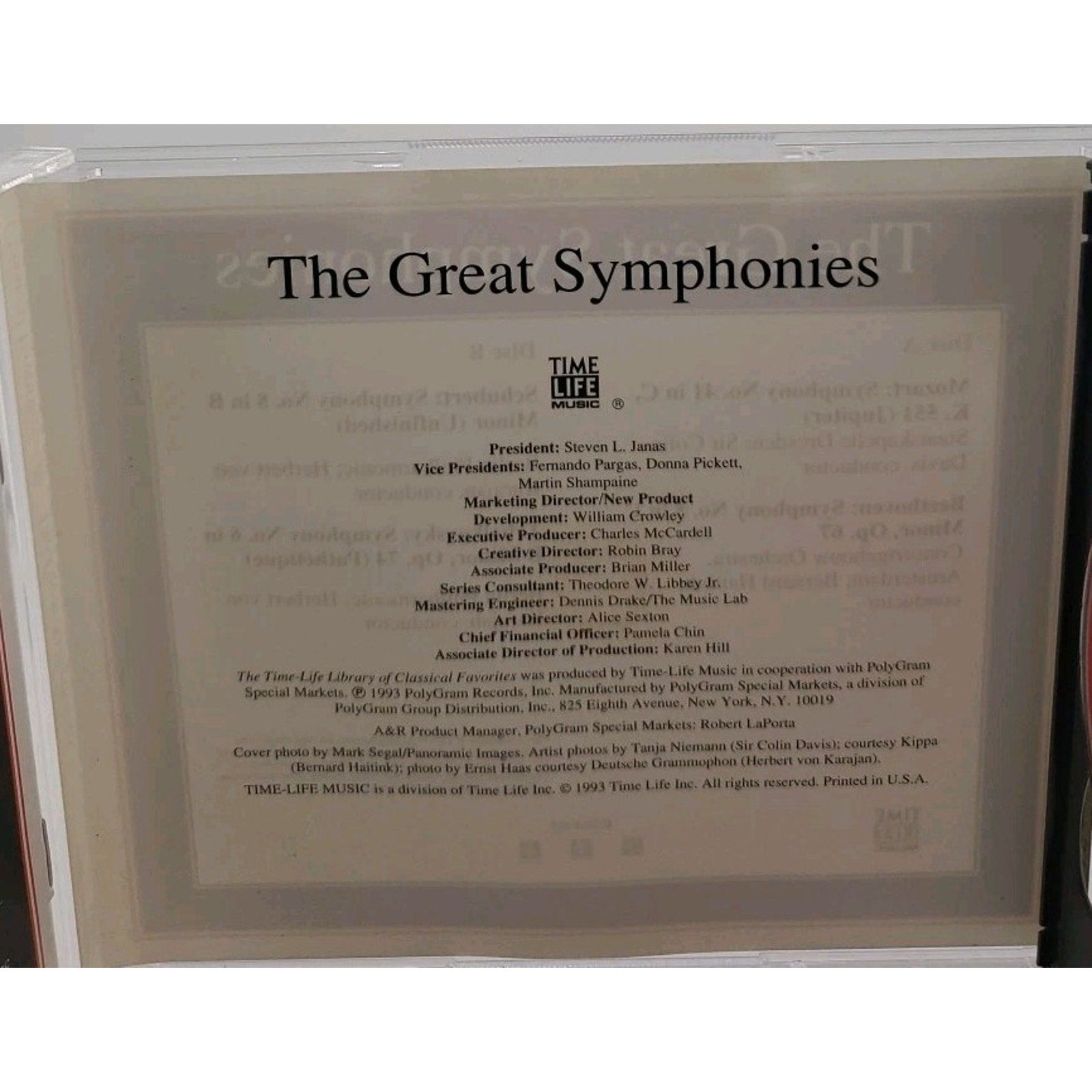 The Great Symphonies, Classical Favorites Time Life (CD)