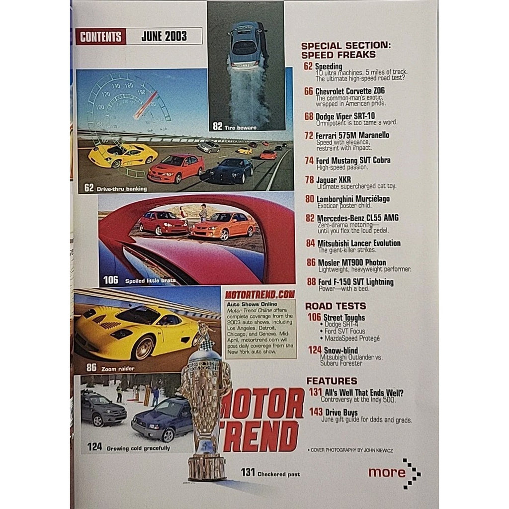 Motor Trend Magazine June 2003