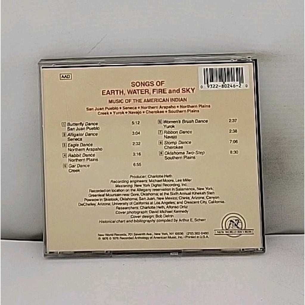 Songs of Earth Water Fire & Sky by Various (CD, 1992)