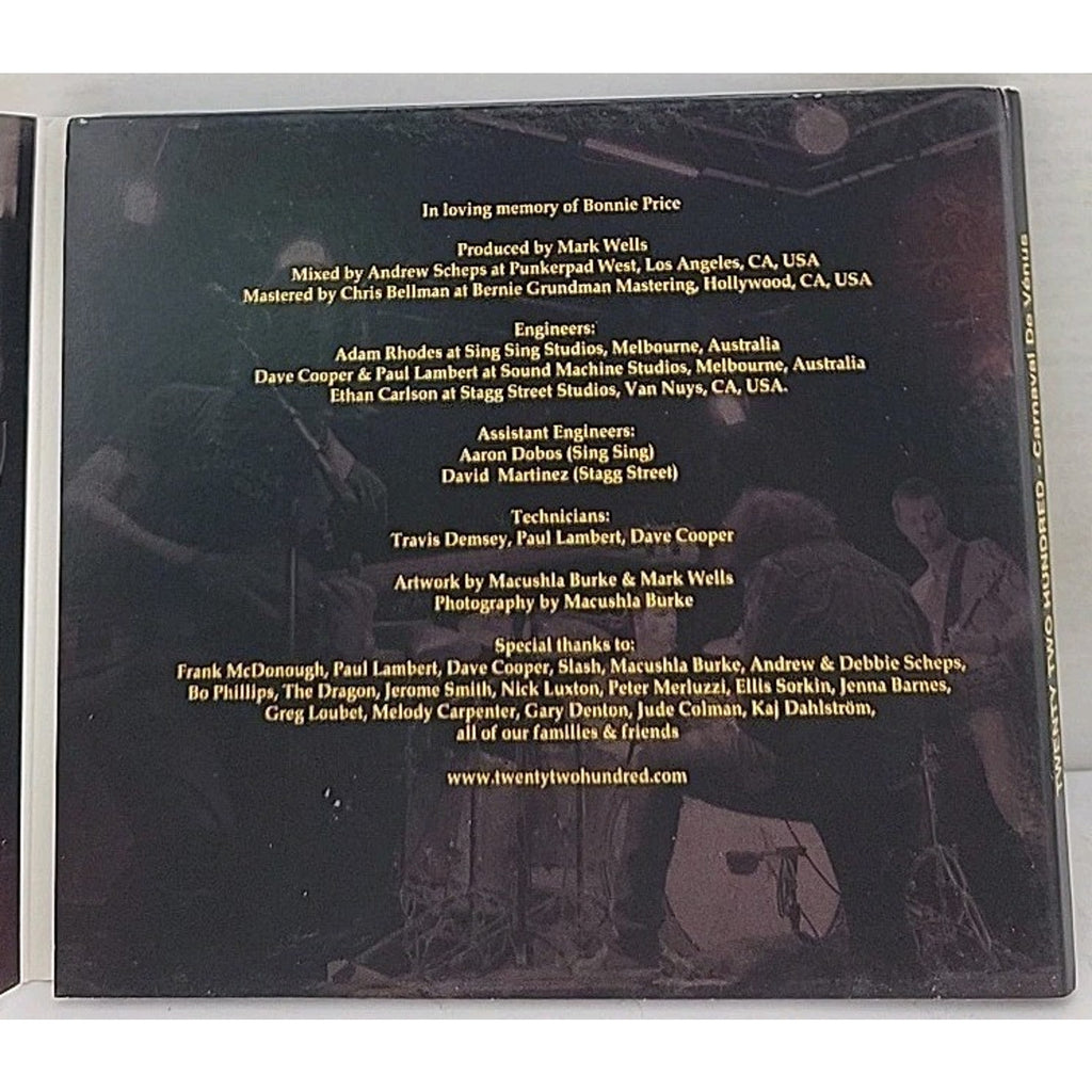 Carnaval De Venus by Twenty Two Hundred (CD, 2015)