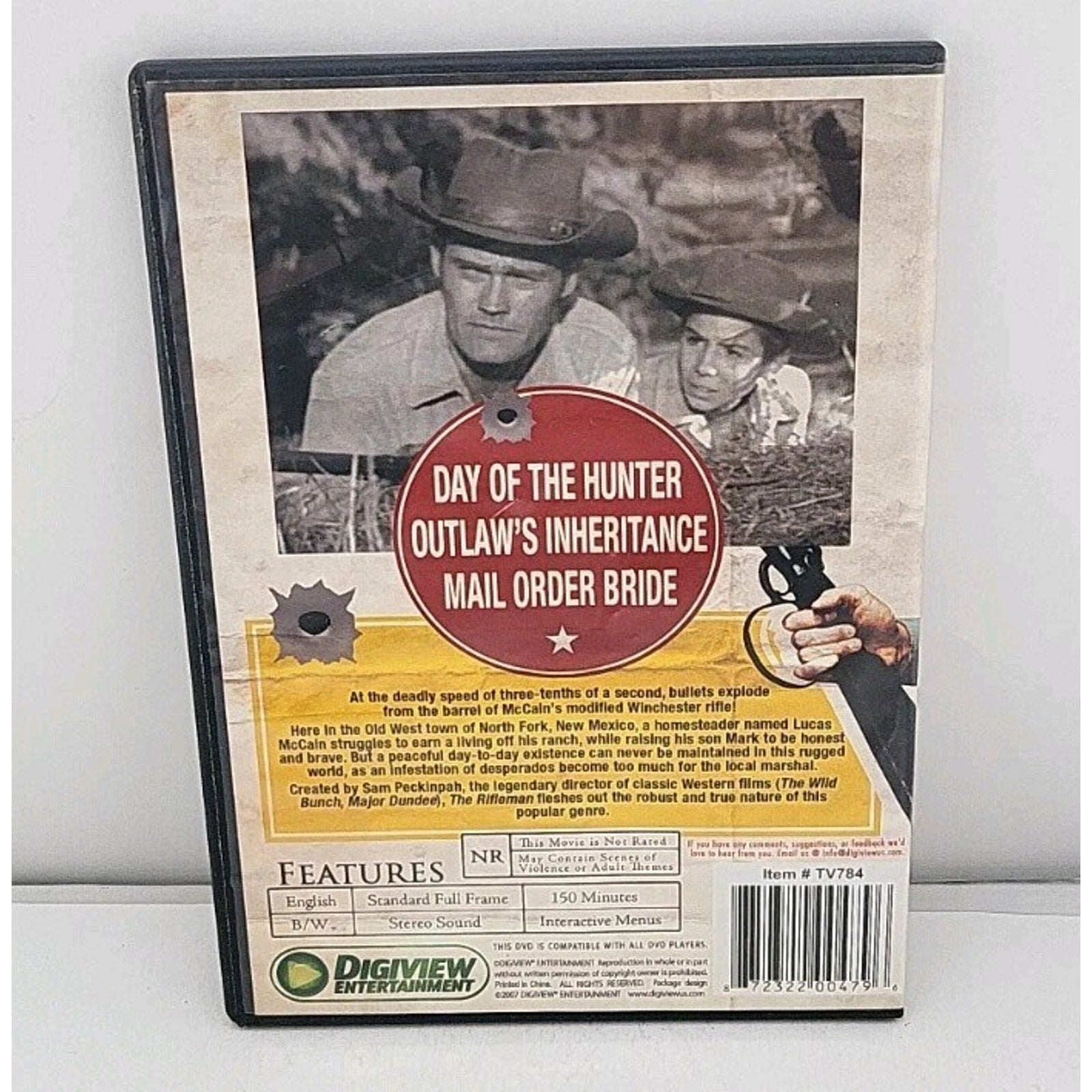 The Rifleman: 3 Classic Episodes (DVD, B&W, Slim Case)
