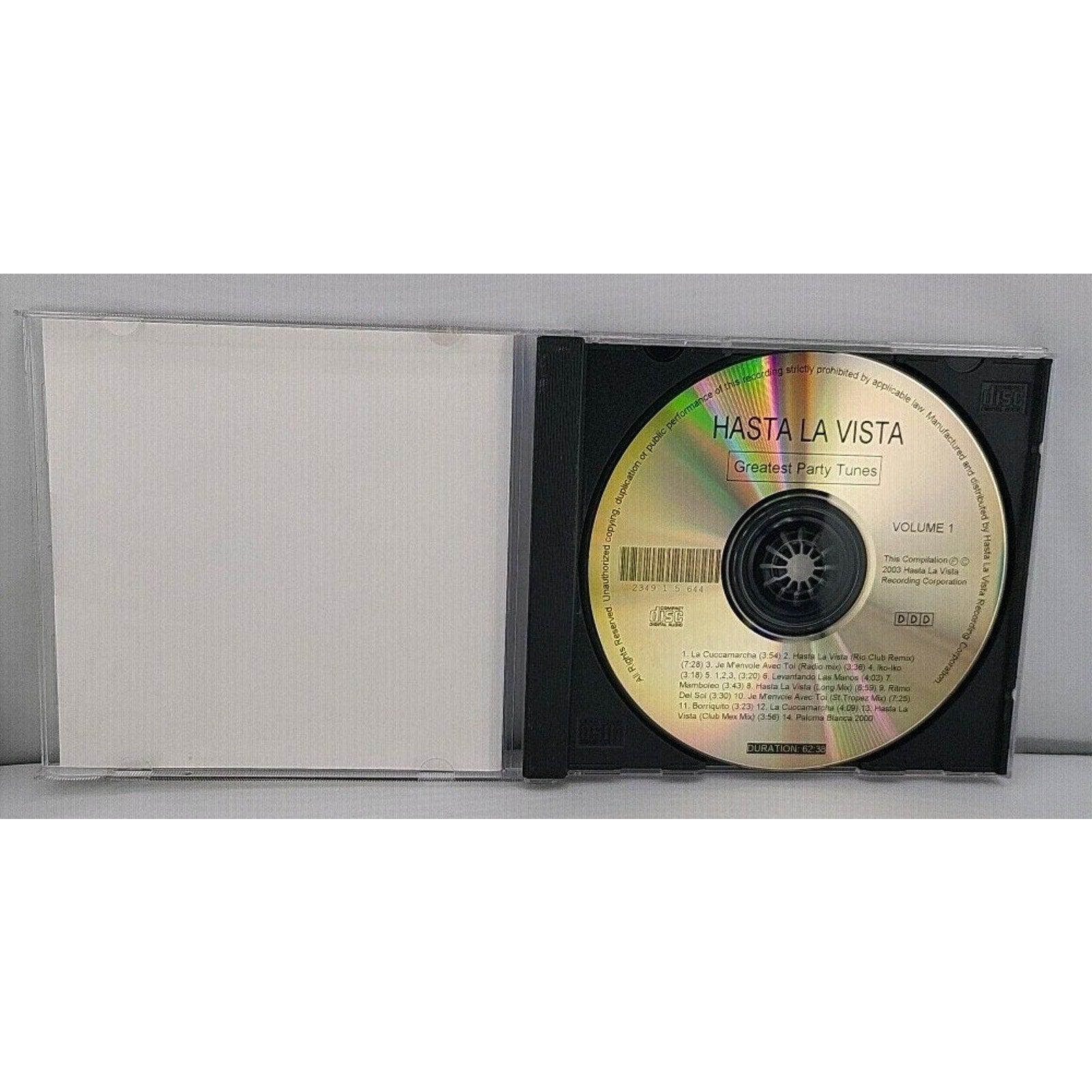 Hasta La Vista - Party Tunes - Volume 1 CD