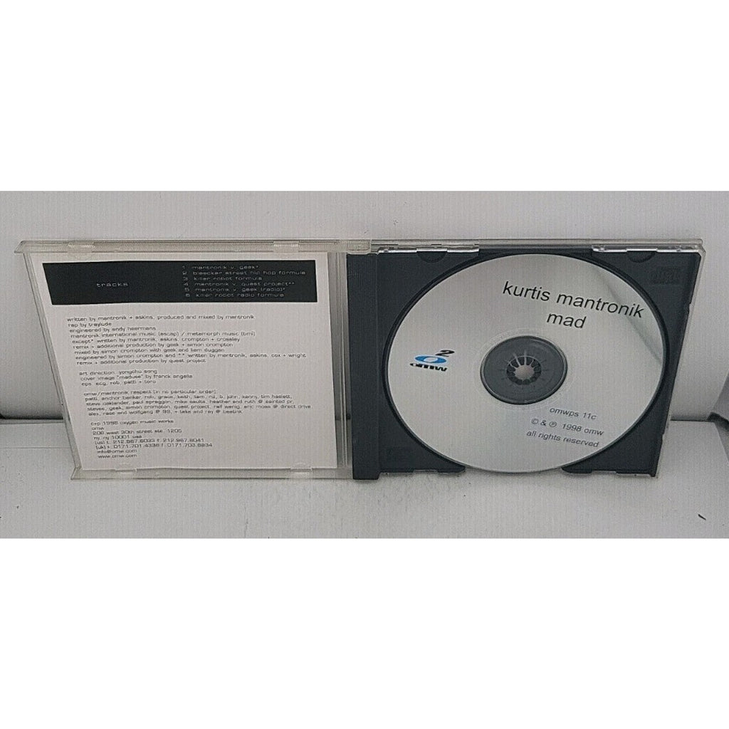 Mad [Maxi Single] by Kurtis Mantronik (CD, Jul-1998, Oxygen/K-Tel)