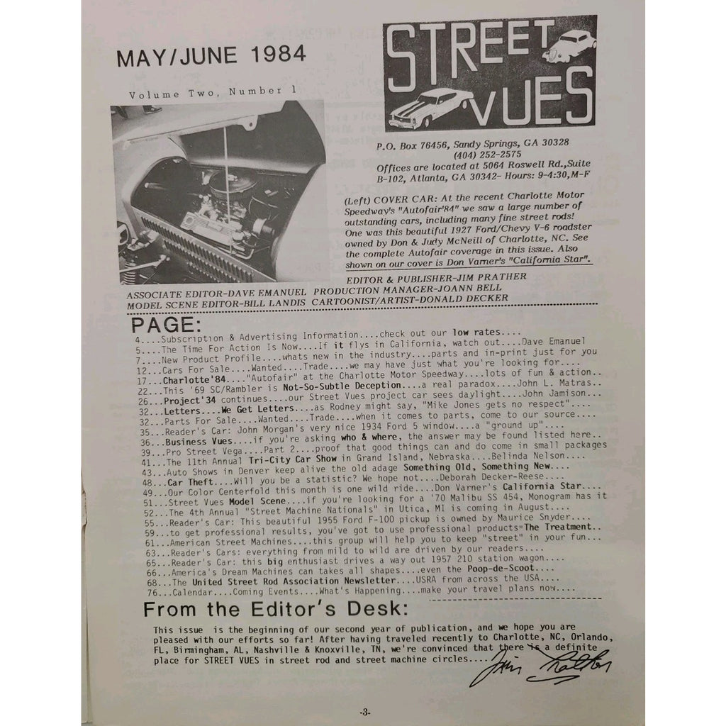 Street Vues Magazine May/June 1984