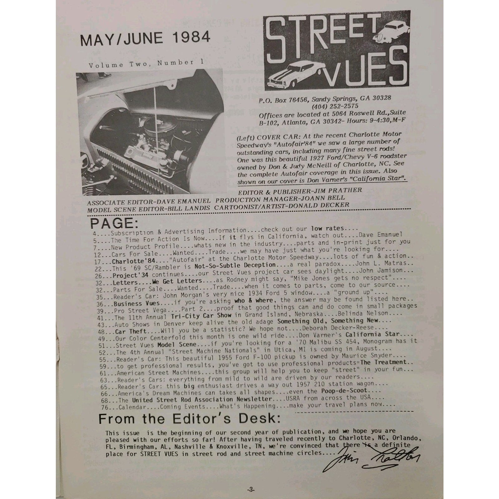 Street Vues Magazine May/June 1984