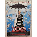 Disney 102 Dalmatians 40”x27” Double Sided Movie Poster