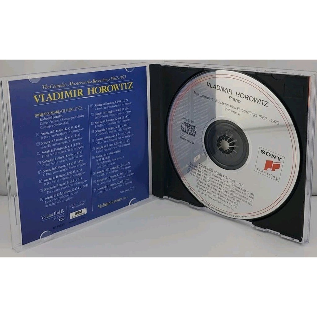 Horowitz The Celebrated Scarlatti Recordings Music Audio CD Masterworks Volume 2
